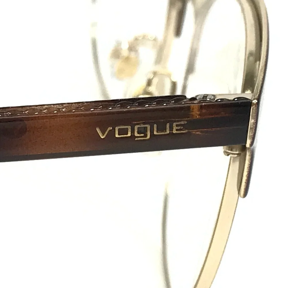 Vogue Eyeglasses Frames VO4088 997 Brown Tortoise Gold Cat Eye 52-18-140
